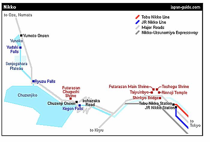 NIKKO map